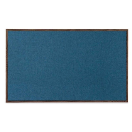 United Visual Products Combo Board, 36"x24", Black Frame/White Porcelain & Forbo UVDECORK3624B-WHTPORC-FORBO